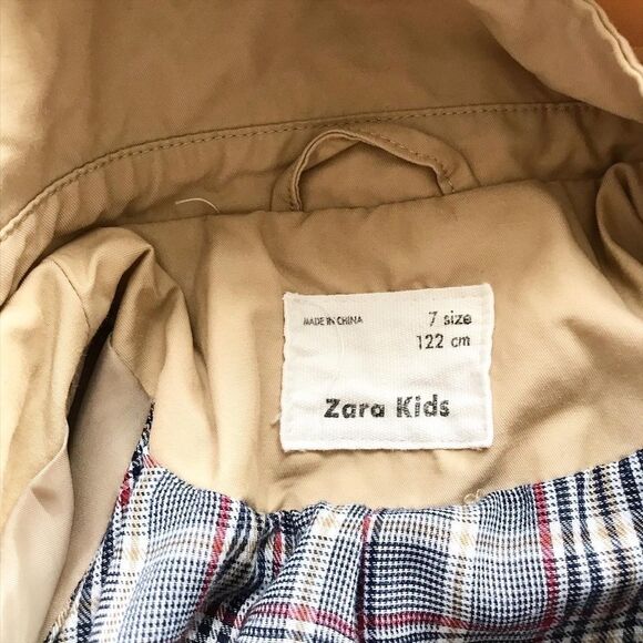 Zara hooded trench jacket  EUC  7Y - Picture 5 of 6